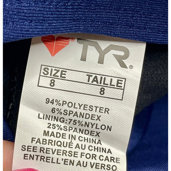 TYR Women DELRAY Aqua ControlFit 1pc SwimSuit - Navy Turquoise - Size 8 - $80 - Picture 4 of 6